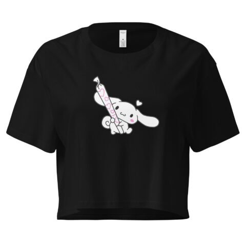 Kawaii Blunt Y2K Baby Tee | Weed Princess Retro Cropped Top | Pink Smoke Meme Girl Tee