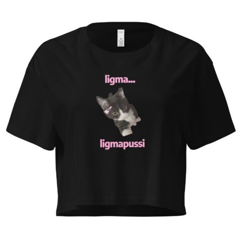 Ligma Pussi Y2K Baby Tee | Bold Meme Girl Retro Cropped Top | Shock Value Baddie Crop Tee