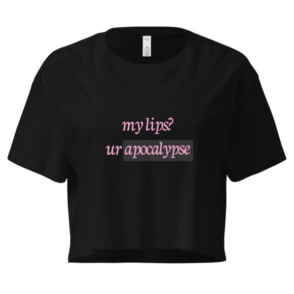Your Apocalypse Y2K Baby Tee | End Times Baddie Retro Cropped Top | End of the World Is Hotcore Tee - Image 2