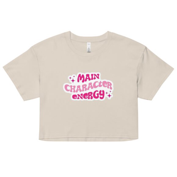 “Main Character Energy” Y2K Baby Tee | Girlboss  Cropped Top - Image 6