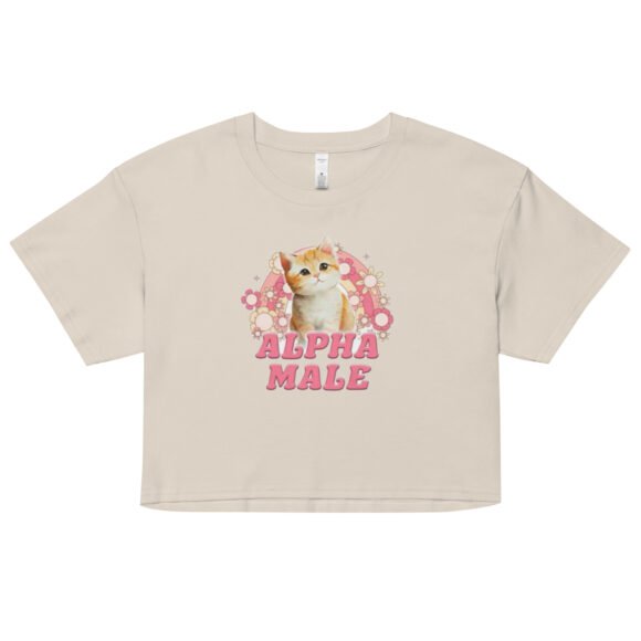 Alpha Male Cute Kitten Y2K Baby Tee | Toxic Sweetness Retro Cropped Top | Sigma Kitty Meme Tee - Image 7