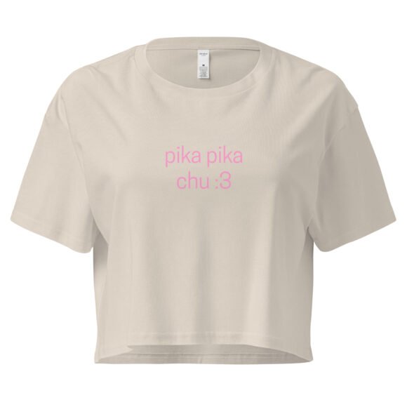Pika Pika Chu Y2K Baby Tee | Animecore Bimbo Retro Cropped Top | Pikachu Slut Energy Meme Tee - Image 6