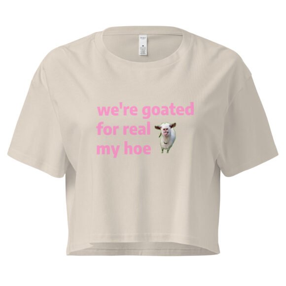 We're Goated Y2K Baby Tee | Legendary Girl Retro Cropped Top | Alt Meme Certified Top - Image 6