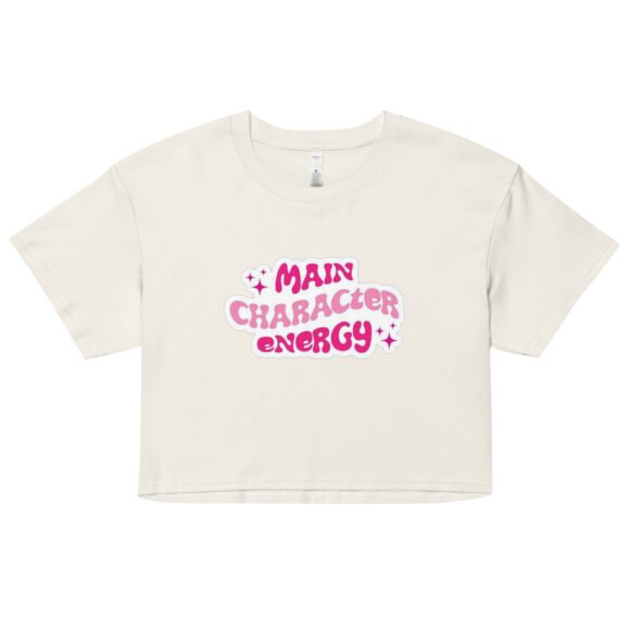 “Main Character Energy” Y2K Baby Tee | Girlboss  Cropped Top - Image 9