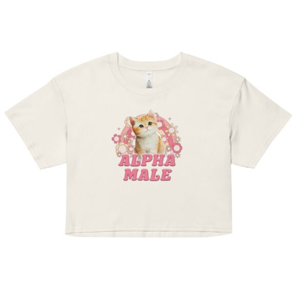 Alpha Male Cute Kitten Y2K Baby Tee | Toxic Sweetness Retro Cropped Top | Sigma Kitty Meme Tee - Image 10