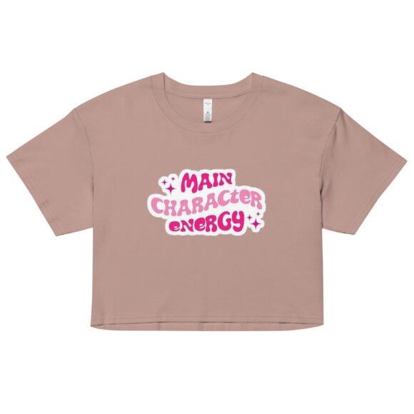 “Main Character Energy” Y2K Baby Tee | Girlboss  Cropped Top - Image 3