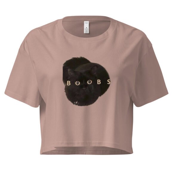 Boobs Cat Y2K Baby Tee | Titty Kittycore Retro Cropped Top | Milk Me Meme Girl Tee - Image 4