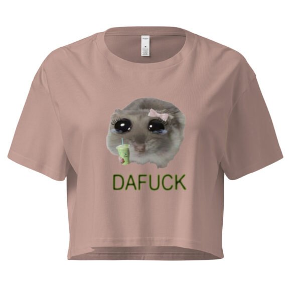 Dafuck Weeping Cat Y2K Baby Tee | Crying Feralcore Retro Cropped Top | Sad Kitty Girl Meme Tee - Image 4