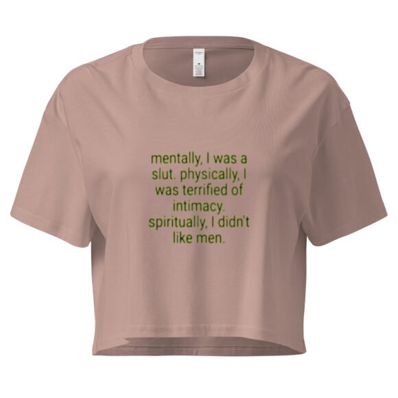 Mentally I Was a Slut Y2K Baby Tee | Former Hoe Energy Retro Cropped Top | Softcore Recovery Meme Tee - Image 4