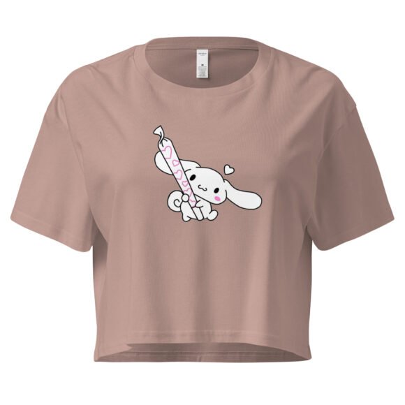 Kawaii Blunt Y2K Baby Tee | Weed Princess Retro Cropped Top | Pink Smoke Meme Girl Tee - Image 3