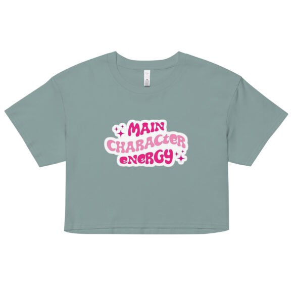 “Main Character Energy” Y2K Baby Tee | Girlboss  Cropped Top - Image 2