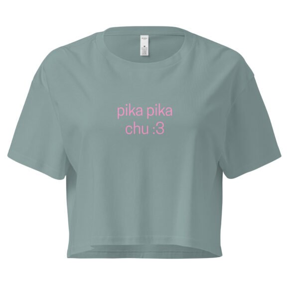 Pika Pika Chu Y2K Baby Tee | Animecore Bimbo Retro Cropped Top | Pikachu Slut Energy Meme Tee - Image 2