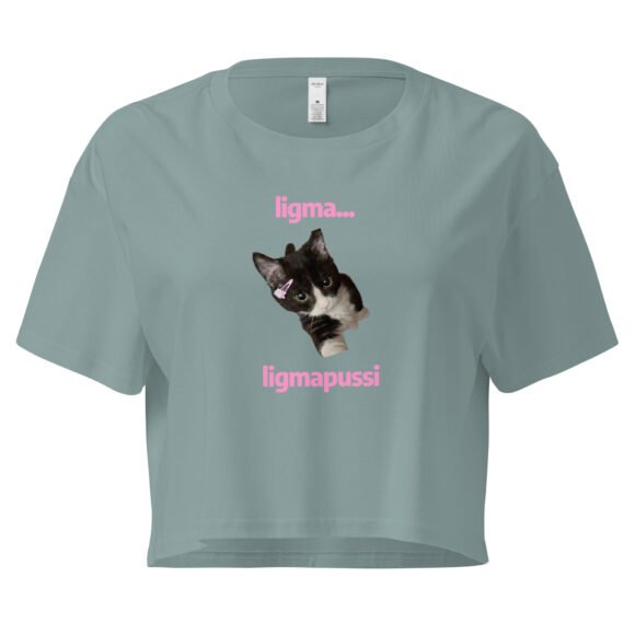 Ligma Pussi Y2K Baby Tee | Bold Meme Girl Retro Cropped Top | Shock Value Baddie Crop Tee - Image 2