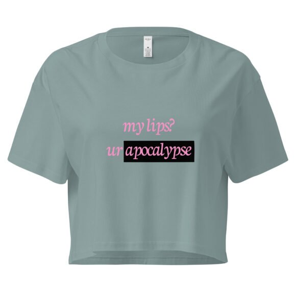 Your Apocalypse Y2K Baby Tee | End Times Baddie Retro Cropped Top | End of the World Is Hotcore Tee - Image 3
