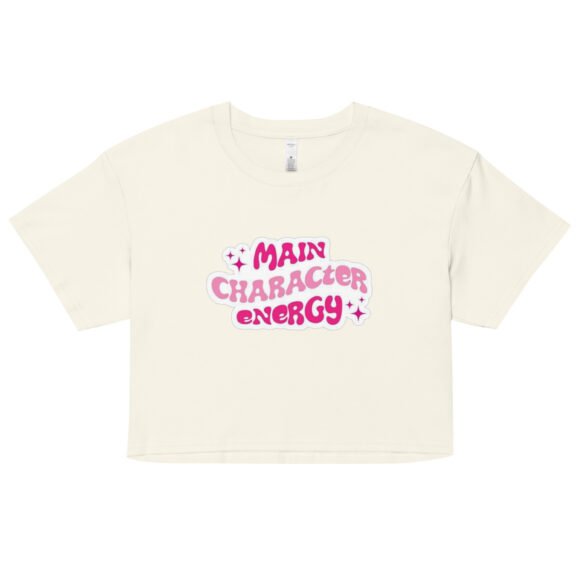 “Main Character Energy” Y2K Baby Tee | Girlboss  Cropped Top - Image 8