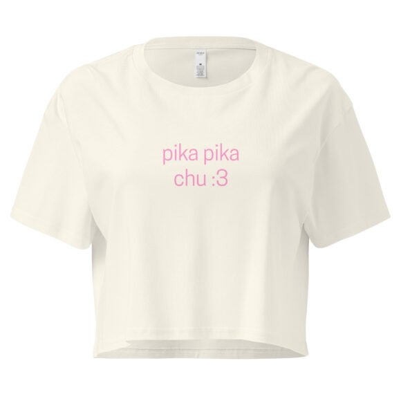 Pika Pika Chu Y2K Baby Tee | Animecore Bimbo Retro Cropped Top | Pikachu Slut Energy Meme Tee - Image 8