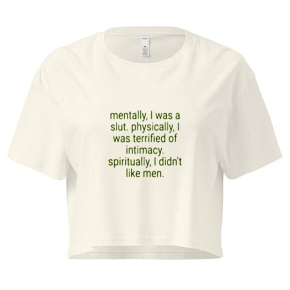 Mentally I Was a Slut Y2K Baby Tee | Former Hoe Energy Retro Cropped Top | Softcore Recovery Meme Tee - Image 9