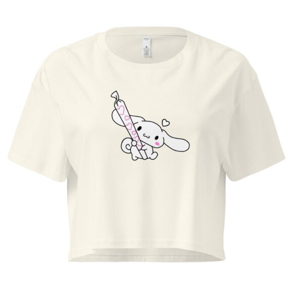 Kawaii Blunt Y2K Baby Tee | Weed Princess Retro Cropped Top | Pink Smoke Meme Girl Tee - Image 8