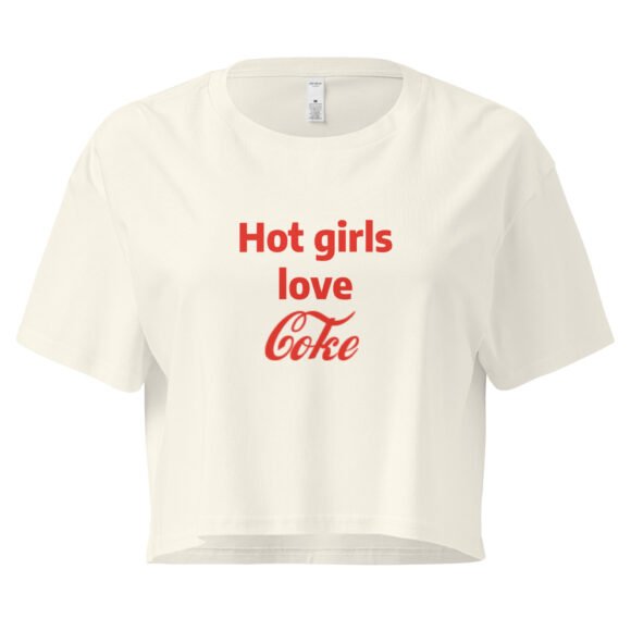 Hot Girls Love Coke Y2K Baby Tee | Soft Drink Bimbo Retro Cropped Top | Coca Baddie Club Tee - Image 8