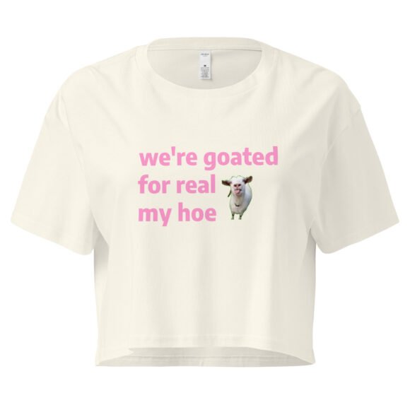We're Goated Y2K Baby Tee | Legendary Girl Retro Cropped Top | Alt Meme Certified Top - Image 8