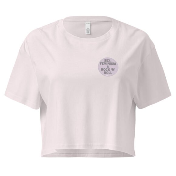 Sex Feminism and Rock N Roll Y2K Baby Tee | Riot Grrrl Energy Retro Cropped Top | Feminist Slutcore Meme Tee - Image 7