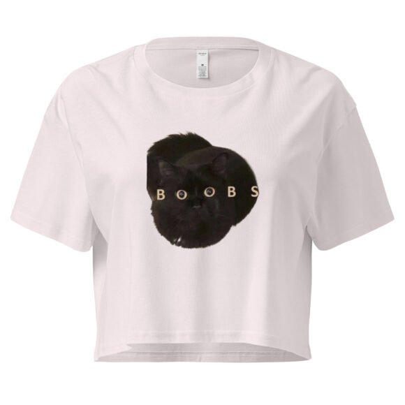 Boobs Cat Y2K Baby Tee | Titty Kittycore Retro Cropped Top | Milk Me Meme Girl Tee - Image 8