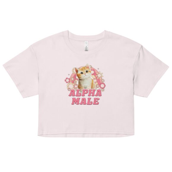 Alpha Male Cute Kitten Y2K Baby Tee | Toxic Sweetness Retro Cropped Top | Sigma Kitty Meme Tee - Image 8