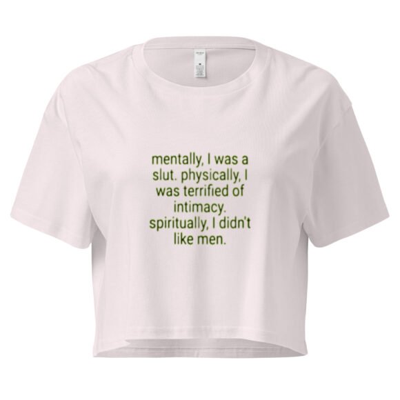 Mentally I Was a Slut Y2K Baby Tee | Former Hoe Energy Retro Cropped Top | Softcore Recovery Meme Tee - Image 8