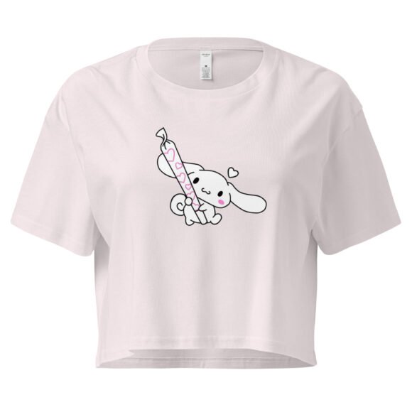 Kawaii Blunt Y2K Baby Tee | Weed Princess Retro Cropped Top | Pink Smoke Meme Girl Tee - Image 7