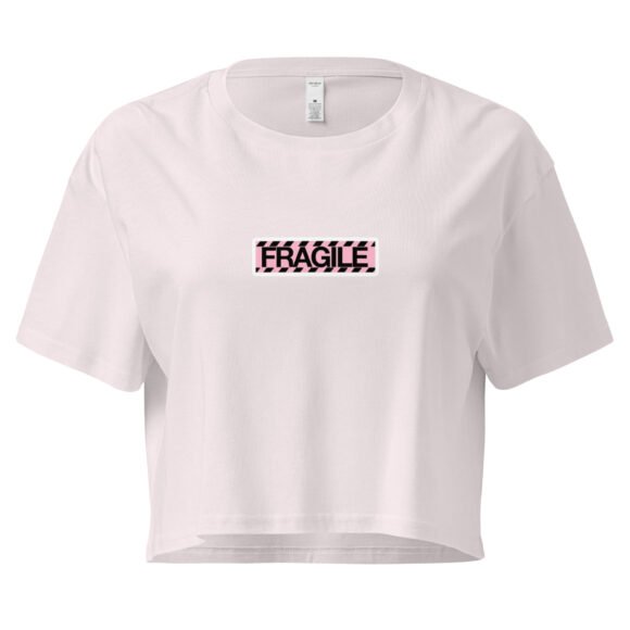 Fragile Y2K Baby Tee | Handle with Care Retro Cropped Top | Sadcore Soft Girl Tee - Image 8