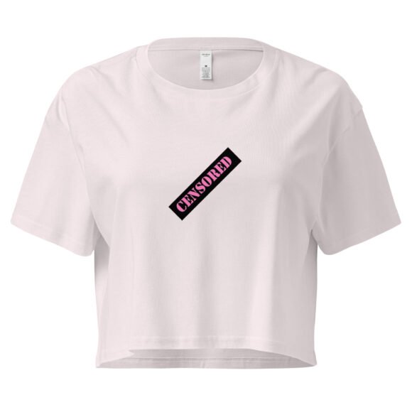 Censored Y2K Baby Tee | Hidden Bimbo Energy Retro Cropped Top | NSFW Vibes Meme Girl Tee - Image 8