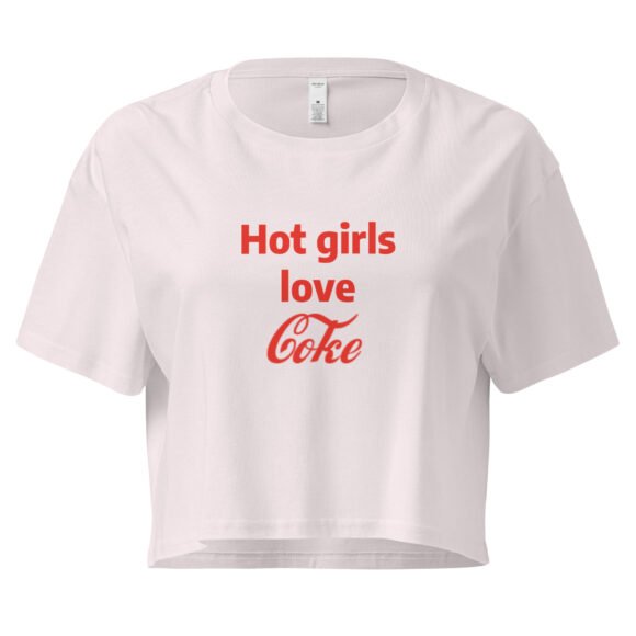 Hot Girls Love Coke Y2K Baby Tee | Soft Drink Bimbo Retro Cropped Top | Coca Baddie Club Tee - Image 7