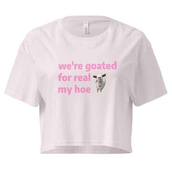 We're Goated Y2K Baby Tee | Legendary Girl Retro Cropped Top | Alt Meme Certified Top - Image 7