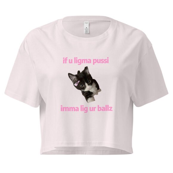 Ligma Pussi Imma Lig Ur Ballz Y2K Baby Tee | Too Much Energy Retro Cropped Top | Slutty Internetcore Tee - Image 7