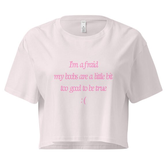 My Boobs Are a Lil Bit Too Good to Be True Y2K Baby Tee | Rack Alert Retro Cropped Top | Titty Illusion Baddie Tee - Image 7