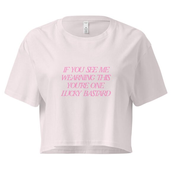 Lucky Bastard Y2K Baby Tee | Born Under a Horny Star Retro Cropped Top | Bastardcore Meme Girl Tee - Image 8