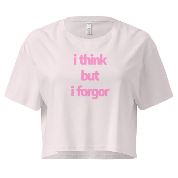 I Think But I Forgot Y2K Baby Tee | Thoughtless Baddie Retro Cropped Top | Oops All ADHD Meme Tee - Image 7