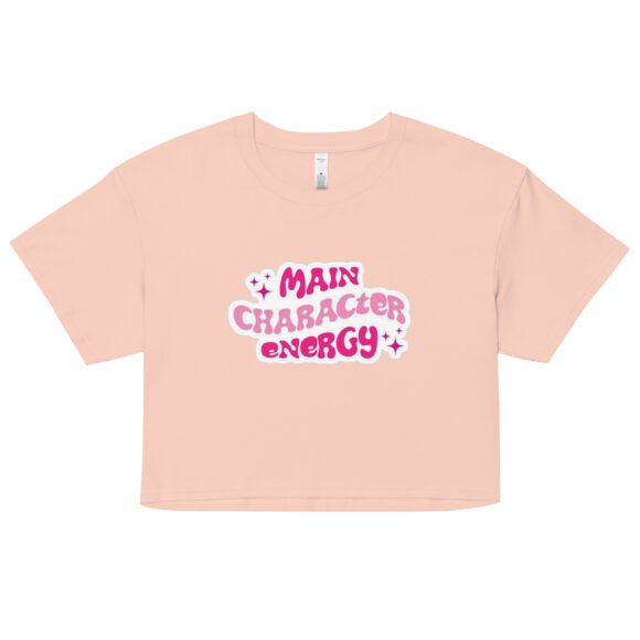 “Main Character Energy” Y2K Baby Tee | Girlboss  Cropped Top - Image 5