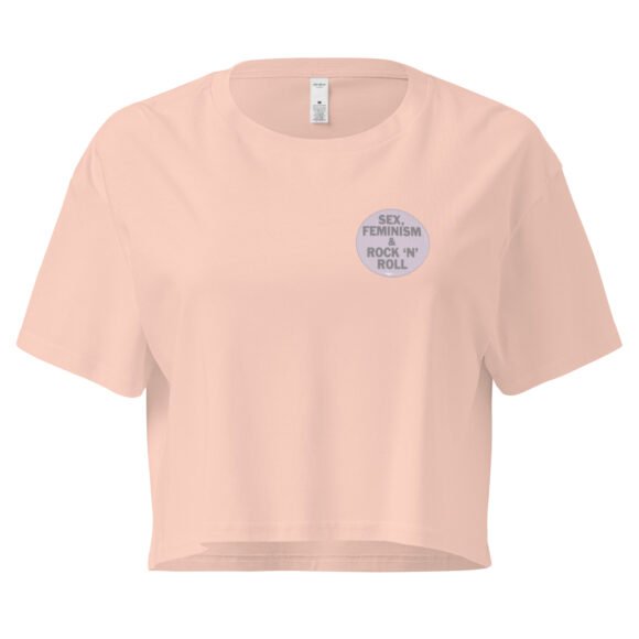 Sex Feminism and Rock N Roll Y2K Baby Tee | Riot Grrrl Energy Retro Cropped Top | Feminist Slutcore Meme Tee - Image 5