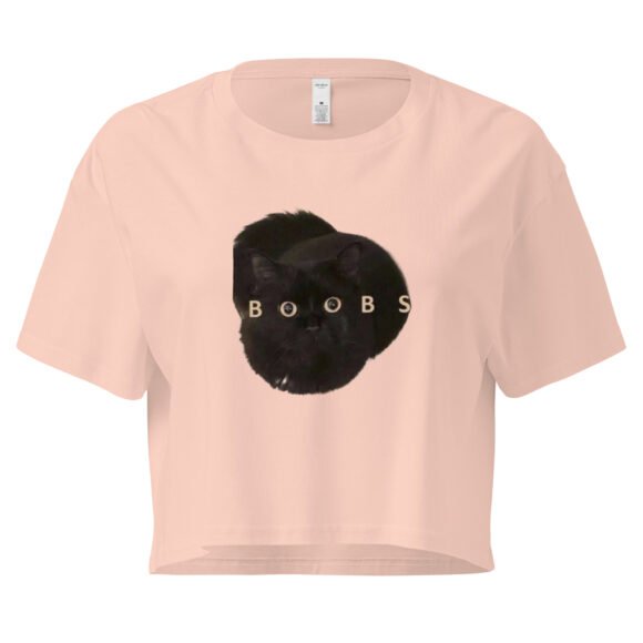 Boobs Cat Y2K Baby Tee | Titty Kittycore Retro Cropped Top | Milk Me Meme Girl Tee - Image 6