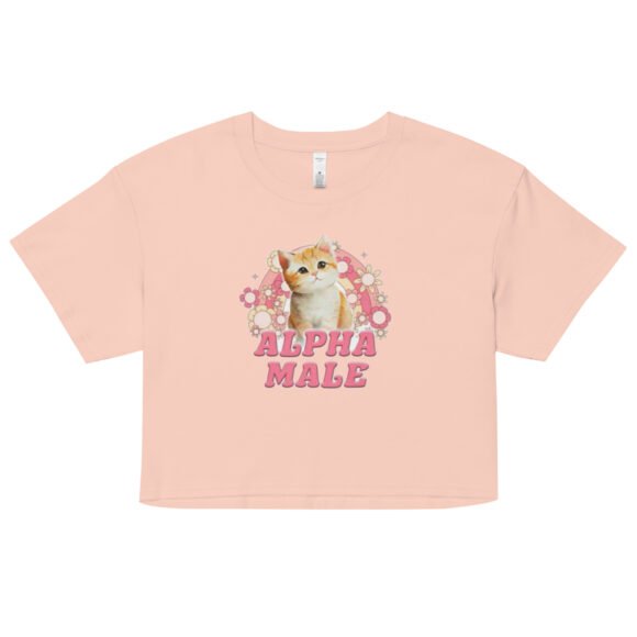 Alpha Male Cute Kitten Y2K Baby Tee | Toxic Sweetness Retro Cropped Top | Sigma Kitty Meme Tee - Image 6