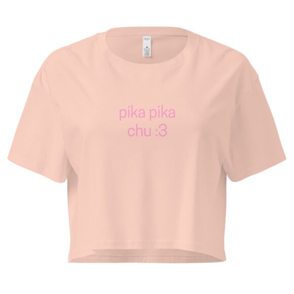 Pika Pika Chu Y2K Baby Tee | Animecore Bimbo Retro Cropped Top | Pikachu Slut Energy Meme Tee - Image 5