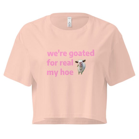 We're Goated Y2K Baby Tee | Legendary Girl Retro Cropped Top | Alt Meme Certified Top - Image 5