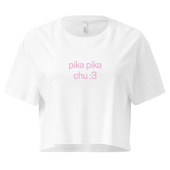 Pika Pika Chu Y2K Baby Tee | Animecore Bimbo Retro Cropped Top | Pikachu Slut Energy Meme Tee - Image 10