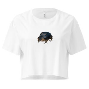 Frog-Dog Y2K Baby Tee | Amphibian Confusion Retro Cropped Top | WTF Animalcore Meme Tee