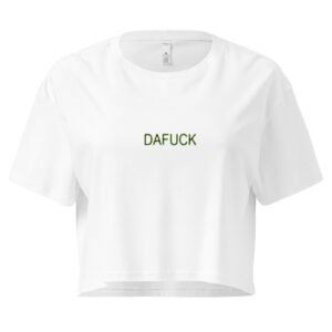 Dafuck Y2K Baby Tee | Existential Crisis Retro Cropped Top | Emotionally Unavailable Meme Tee
