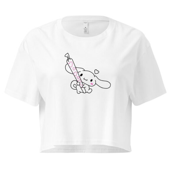 Kawaii Blunt Y2K Baby Tee | Weed Princess Retro Cropped Top | Pink Smoke Meme Girl Tee - Image 10