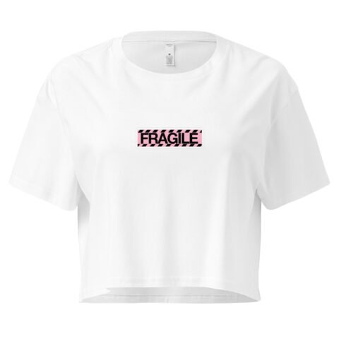 Fragile Y2K Baby Tee | Handle with Care Retro Cropped Top | Sadcore Soft Girl Tee