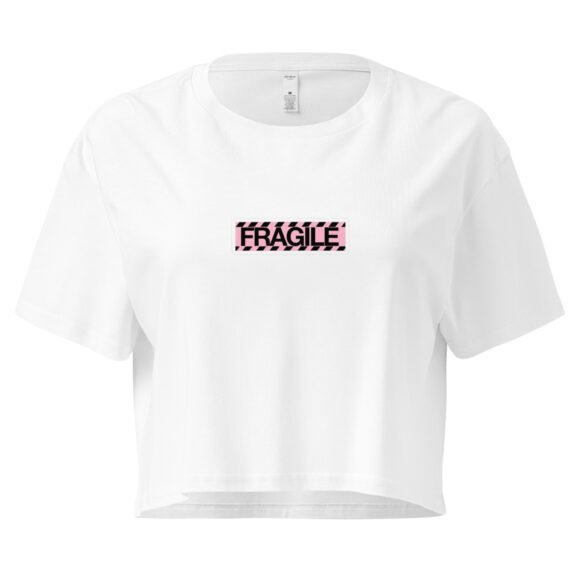 Fragile Y2K Baby Tee | Handle with Care Retro Cropped Top | Sadcore Soft Girl Tee
