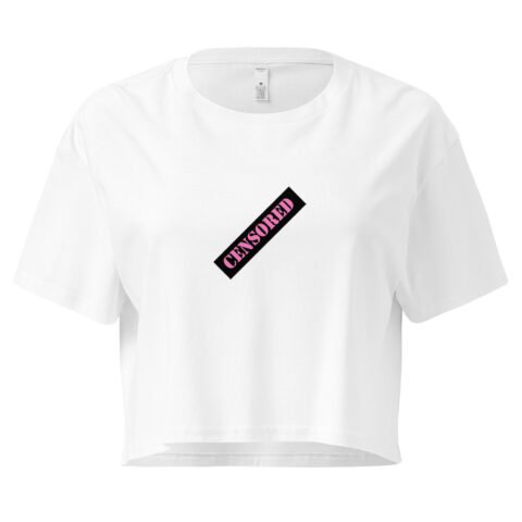 Censored Y2K Baby Tee | Hidden Bimbo Energy Retro Cropped Top | NSFW Vibes Meme Girl Tee